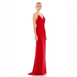 Ieena by Mac Duggal 26695 size‎ 10 Embellished Spaghetti Straps High Slit Gown